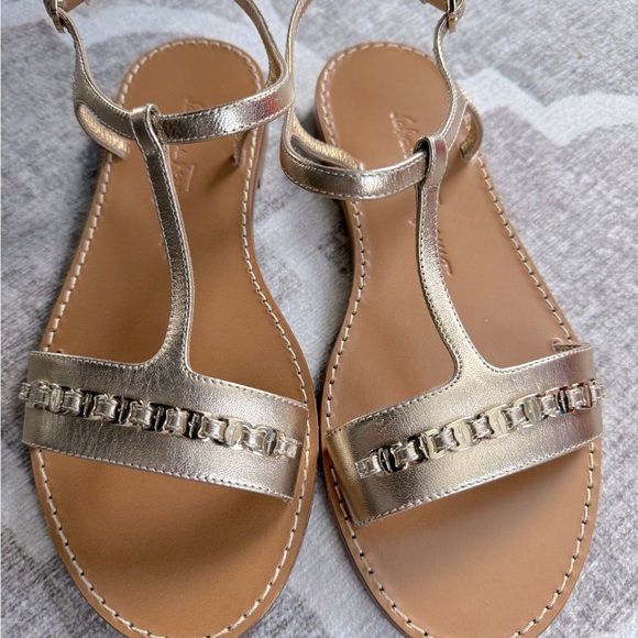 Brand new Salvatore Ferragamo engraved leather sandals 5.5 - Picture 2 of 11